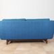 Norwegian living room set in blue fabric, vintage scandinavian 1960s