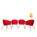 A set of four Megan club armchairs designed by René Holten, Artifort, the Netherlands