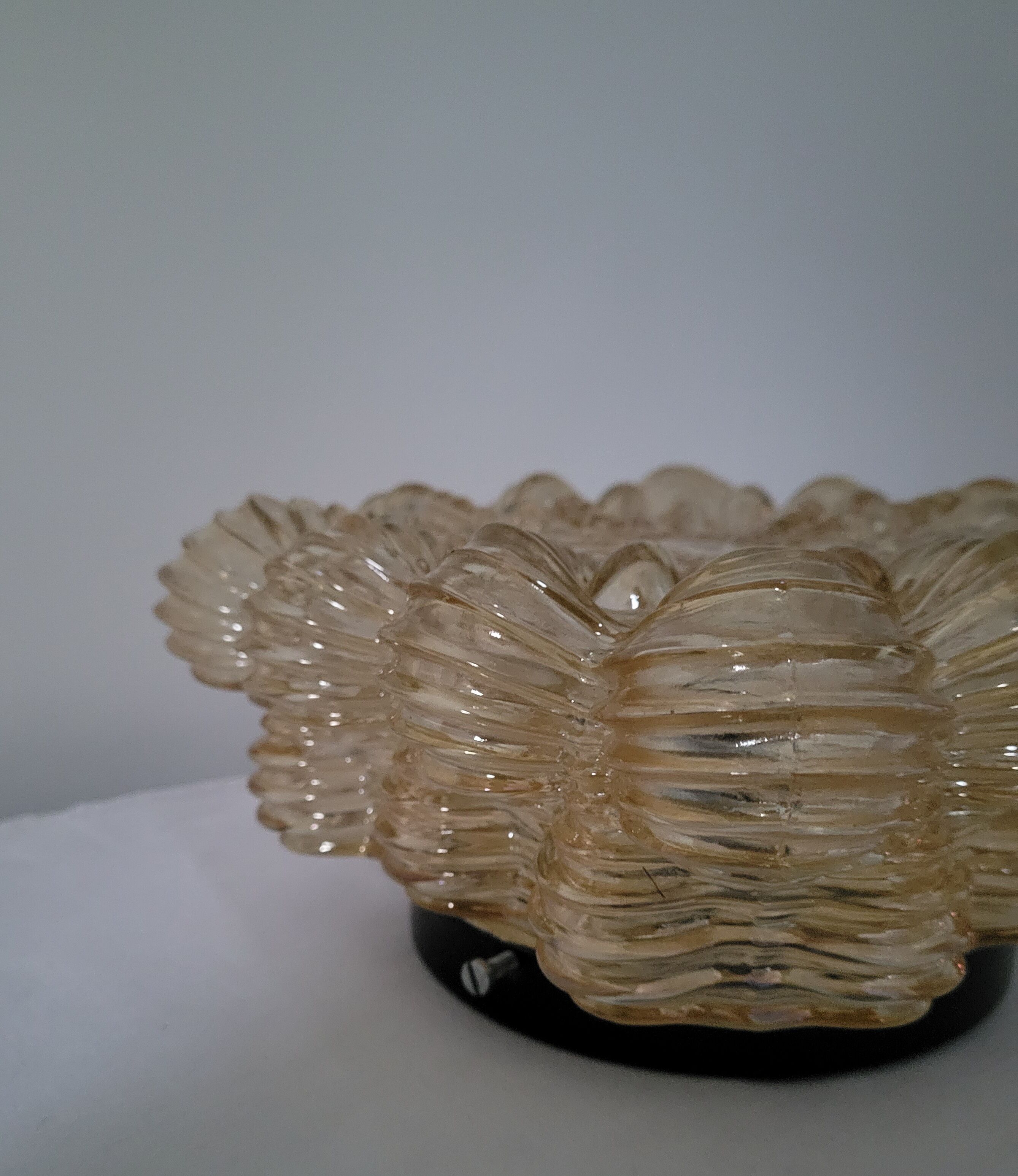 Limburg amber glass ceiling lamp