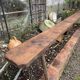 Solid oak bench