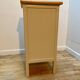 Beige and pale pink revamped 4-drawer bedside table