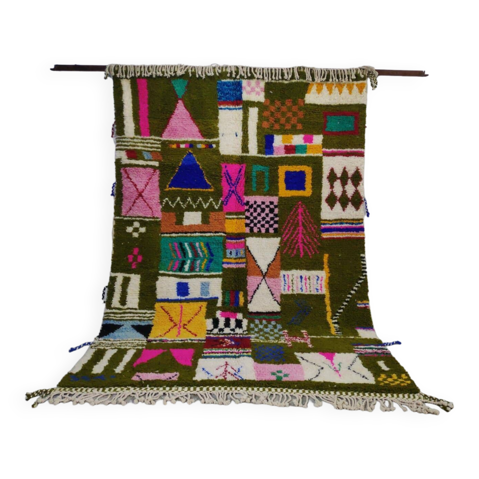 Handmade wool Berber rug 300X200 cm