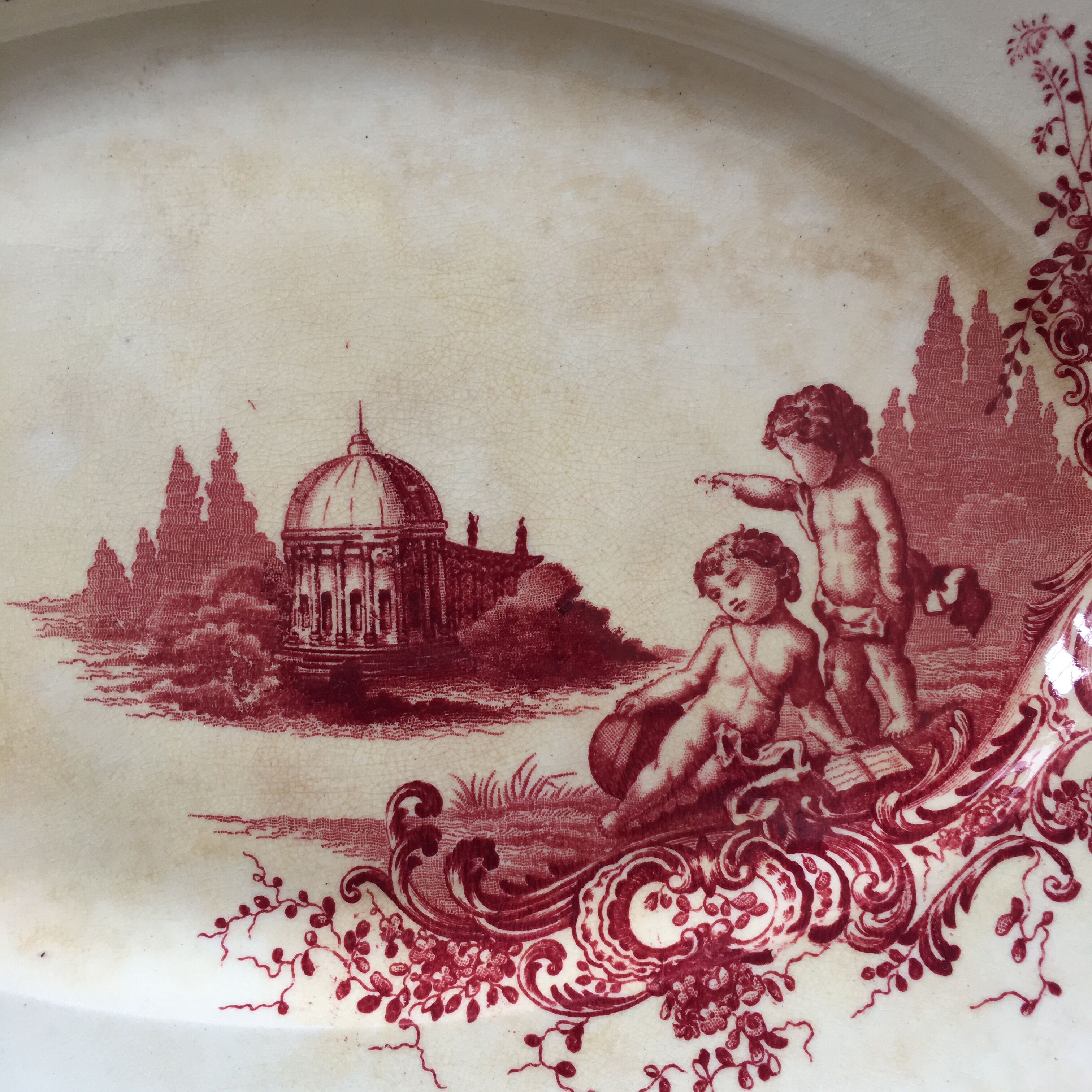 Duo oval dishes Terre de fer