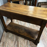 Empire era console in walnut circa 1810