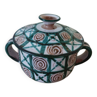 Ceramic pot signed Robert Picault, Vallauris.