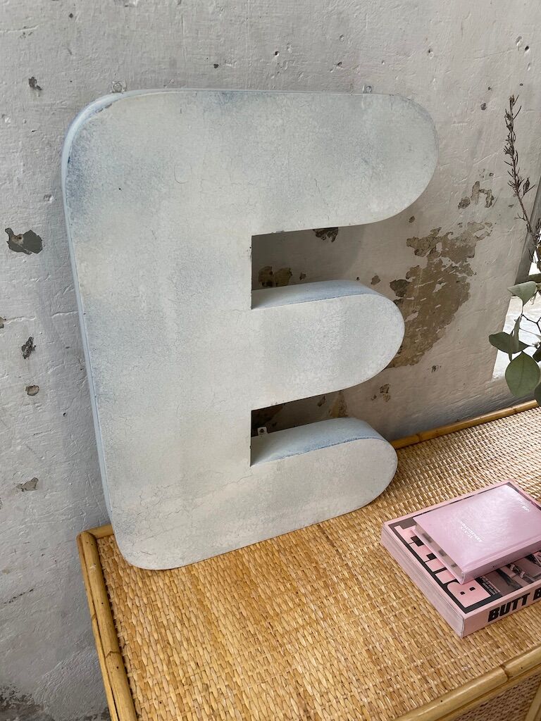 Lettre E métal XL 60cm