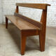 Antique vintage elm bench