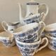 Blue Onion tea service by Myott Meakin 1982