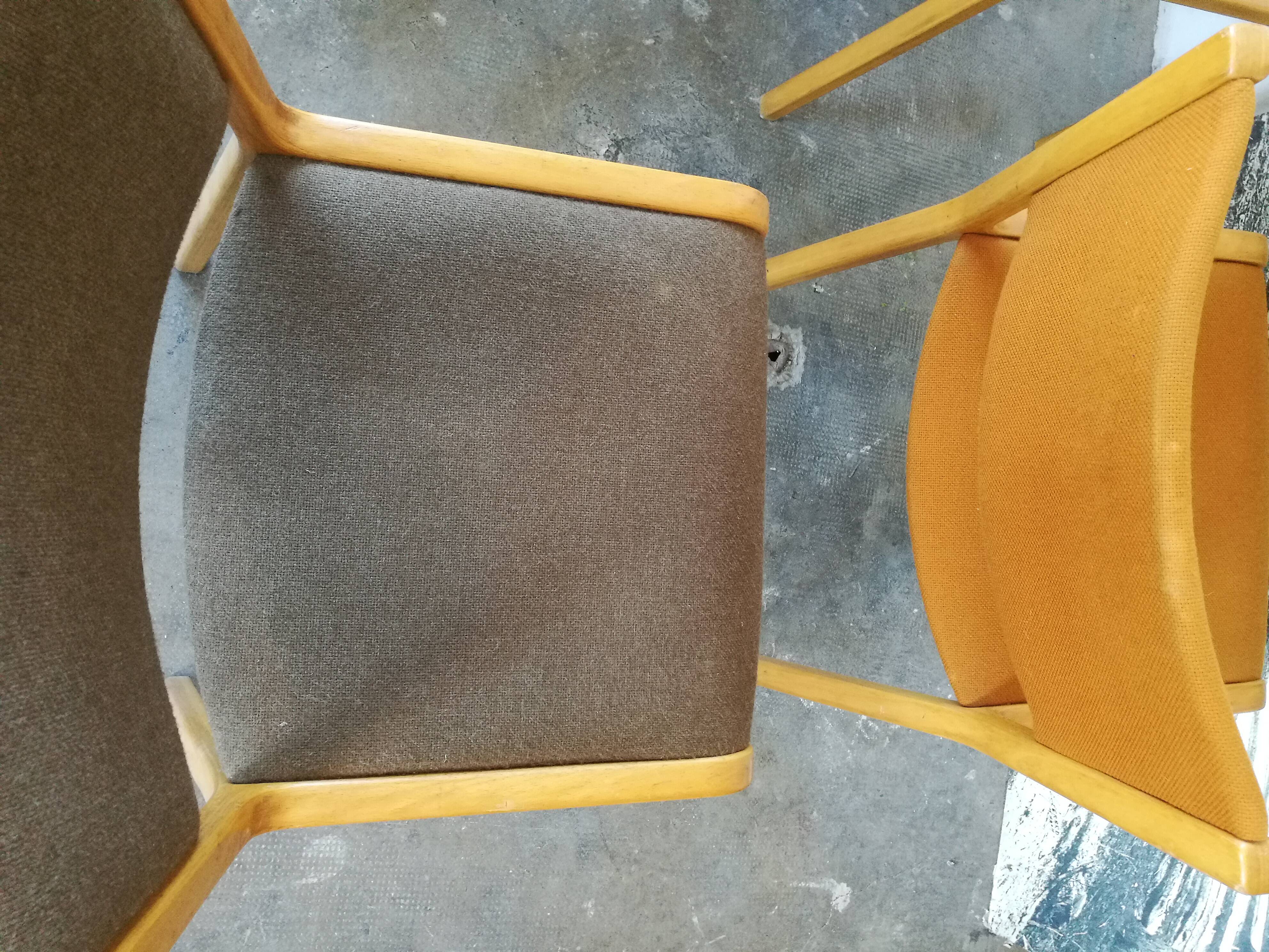 Set de 6 chaises scandinave plywood