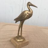 Heron brass statuette
