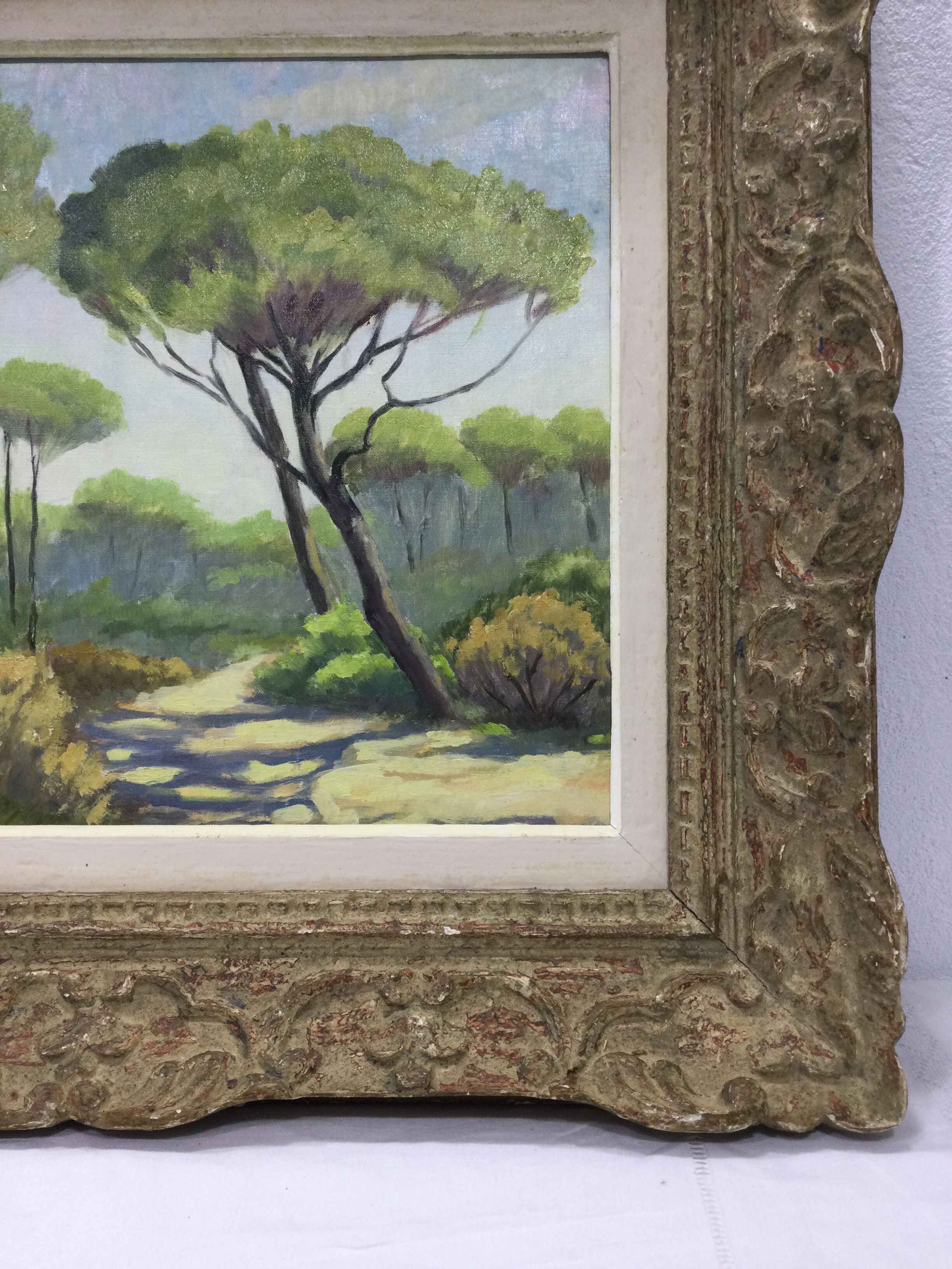 A. ledieu - oil on canvas saint raphael