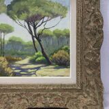 A. ledieu - oil on canvas saint raphael