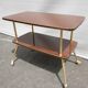 Rolling service 1960 two trays Formica mahogany
