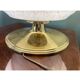 Vintage table lamp from Verrerie de Clichy, speckled glass and brass, years.