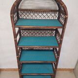 Rattan shelf