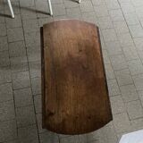 Round wooden folding coffee table