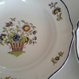 6 soup plates in faience St Amand
