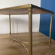 Marble and brass coffee table