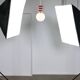 Vintage Italian Red Disc Pendant Lamp In Chrome and Wood, 1970s