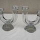Paire de bougeoirs cristal