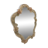 Pink Venetian Murano Glass Table Mirror 1960’s