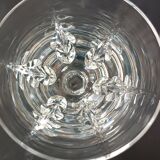 6 crystal stem glasses Cerdagne service Saint Louis vintage