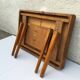Vintage ziara pravenec halabala compact extendable dining table art deco 50s wood 115cm-170cm