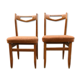Paire de chaises par Guillerme et Chambron édition votre maison