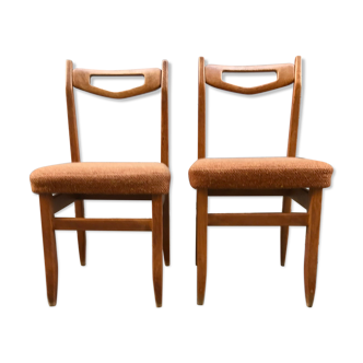 Paire de chaises par Guillerme et Chambron édition votre maison