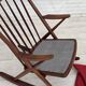 1960s Danish rocking chair by Frank Reenskaug, model 182, reupholstered.