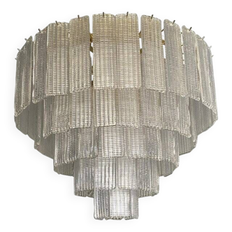 Diamond Strips “Listelli” Murano Glass Flush Mount