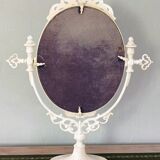 White table psyche mirror