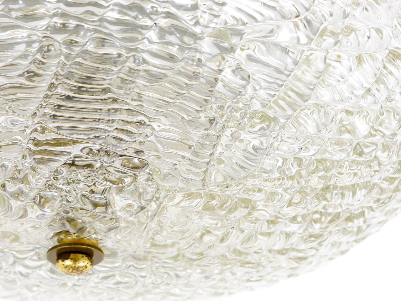 J.T. Kalmar Vienna Round Ceiling Light Mid-Century / Ceiling Light, Austria, 1960s