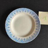 Set of 4 plates Terre de Fer Boch Frères La Louvier