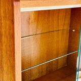 Storage unit/Library with sliding glass doors 1960s