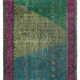 Hand-knotted carved anatolian 1970s 205 cm x 303 cm fuchsia carpet
