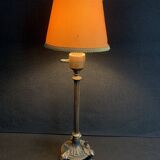 Napoleon III lion paw lamp, bronze tripod lamp
