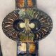 60s ceramic wall owl