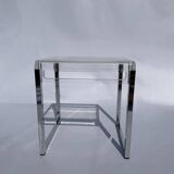 Marc Berthier Lucite Vintage Retro Side Table France 1970s