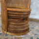 Fauteuil rotin style Emmanuelle 1970's