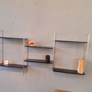 Modular wall shelf self, for mofp, 1960.