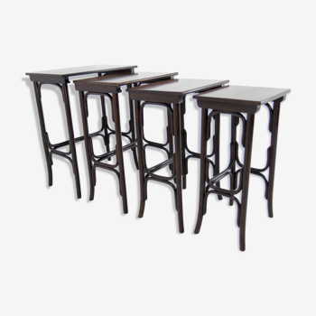 Pull out tables model 10 from Thonet, 1900