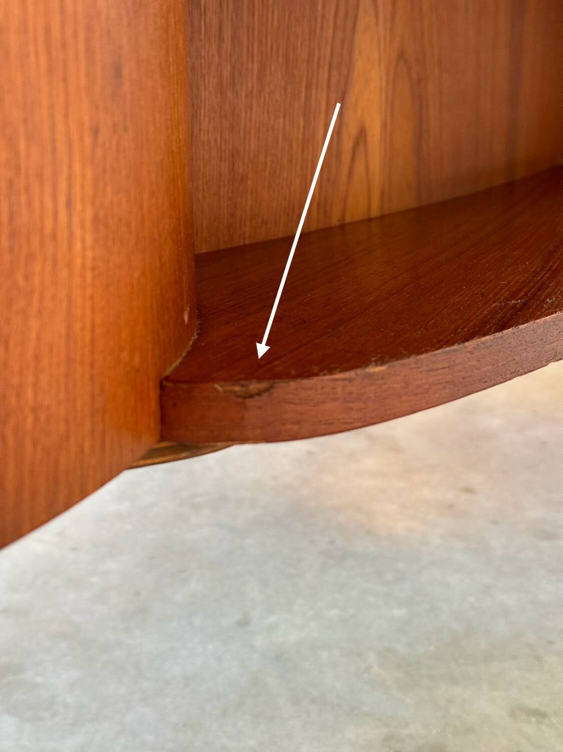 Vintage desk Kai Kristiansen with bar