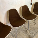 Set of 4 Eames chairs for Herman Miller,1960-70's