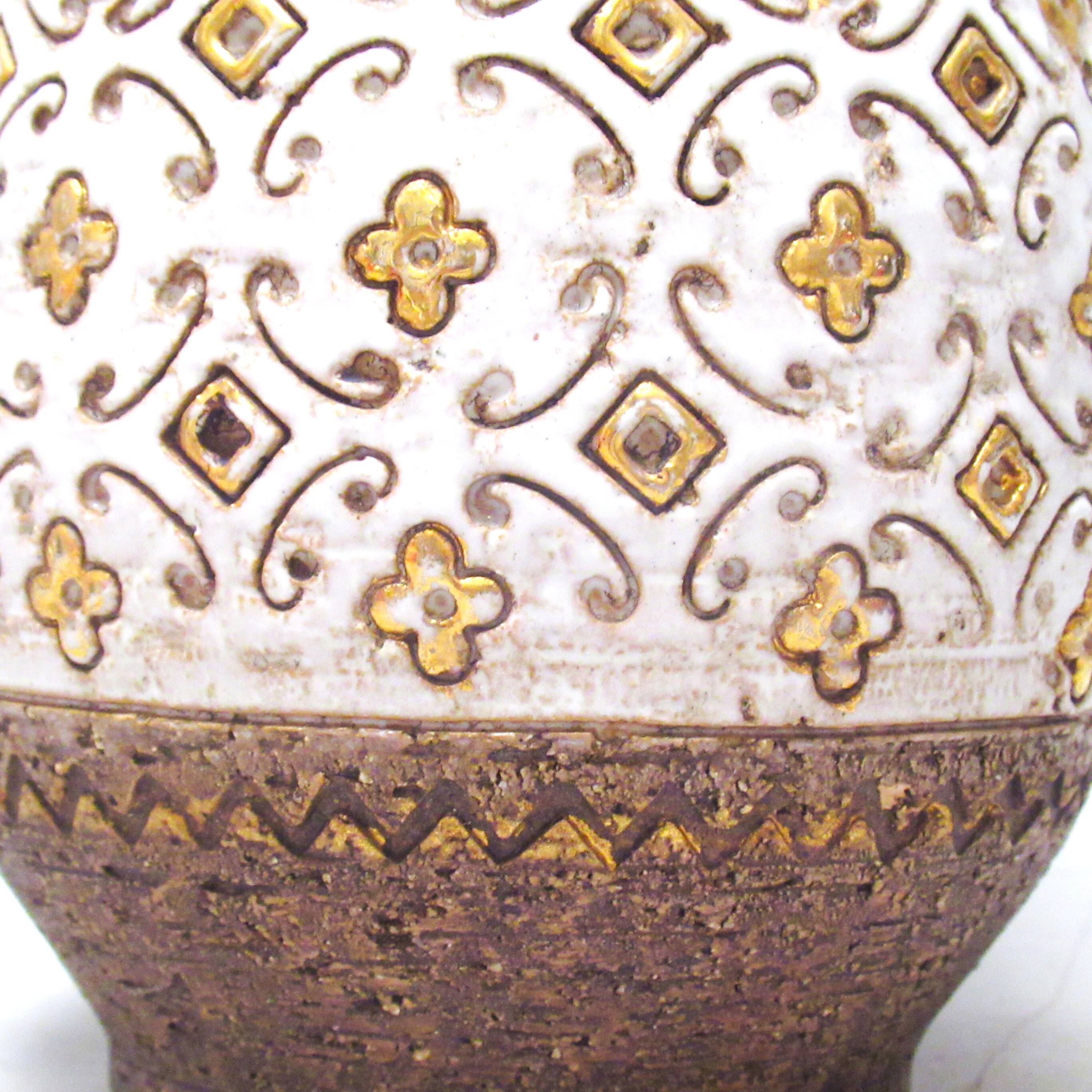 Aldo Londo Bitossi Brutalist Vase 1960s