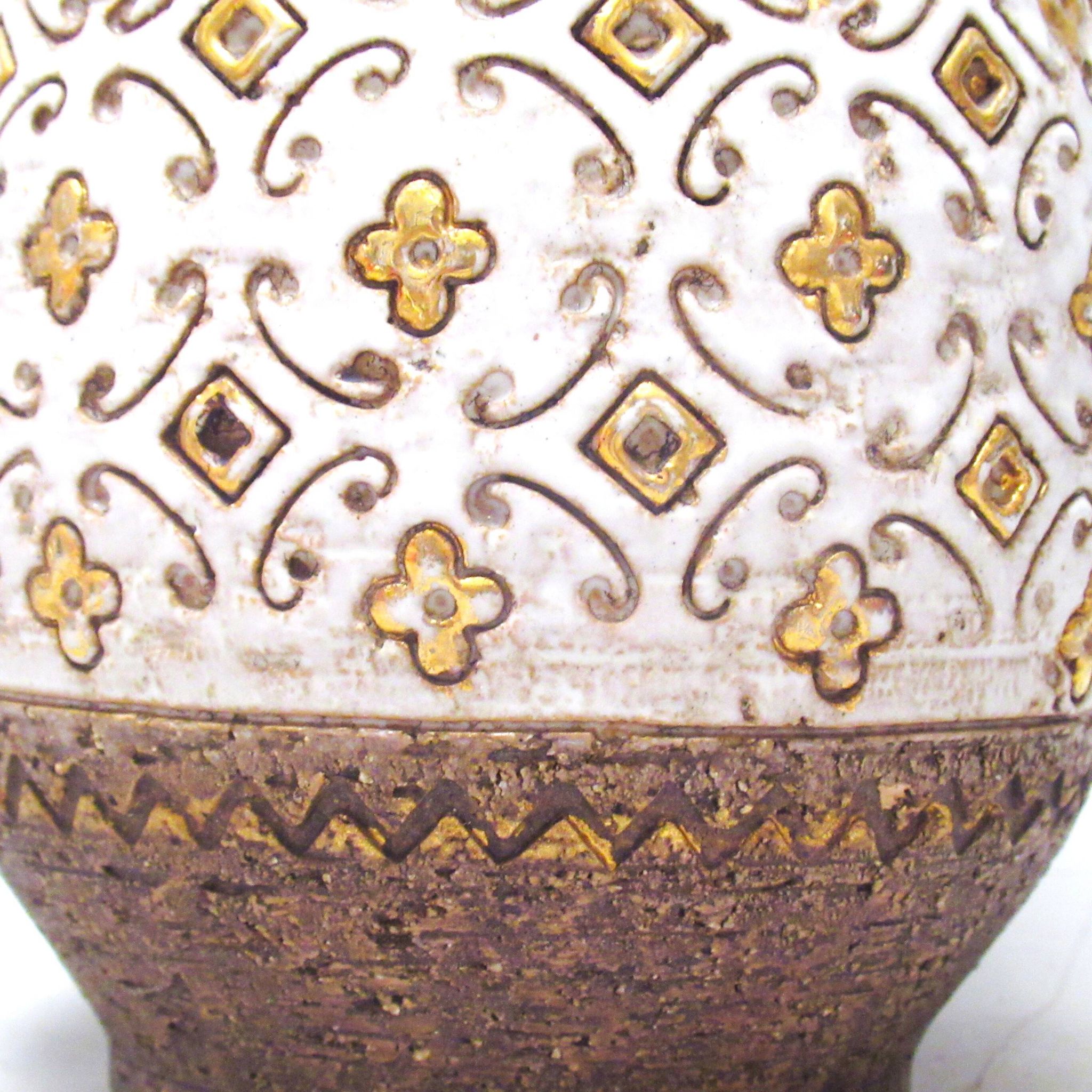 Aldo Londo Bitossi Brutalist Vase 1960s