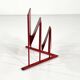 Red magazine rack by Markus Börgens for D-Tec, 1980