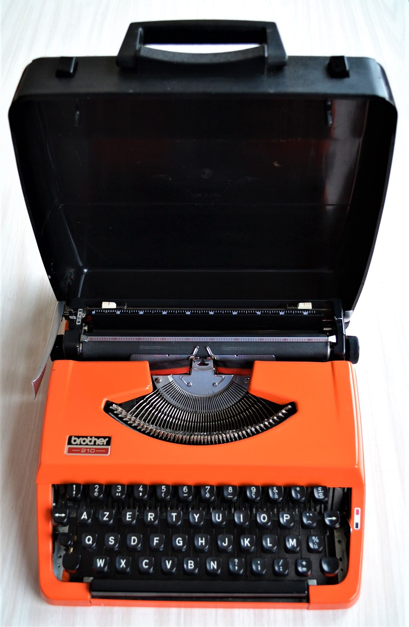 Brother 210 - 1970 orange typewriter
