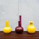 Ceramic vase from SIC and viola vase from SC3 Italia, 1960s, set of 3