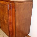 Sideboard from the 50s in burr walnut, stamped
